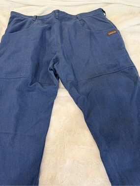 Patagonia Men's All-Season Double-Knee Hemp Canvas Work Pants in Blue